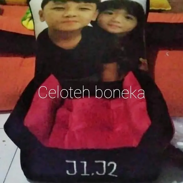 sofa anak / sofa printing photo/ sofa sandaran lebih tinggi 2