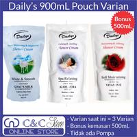 Gambar dailys shower cream 900ml goat milk white n smooth murah dari C&C Store Bandung Kota Bandung 1 Tokopedia