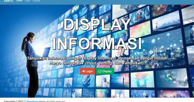 Jual Aplikasi Display Informasi web base PHP DISFO TERBARU - Kab ...