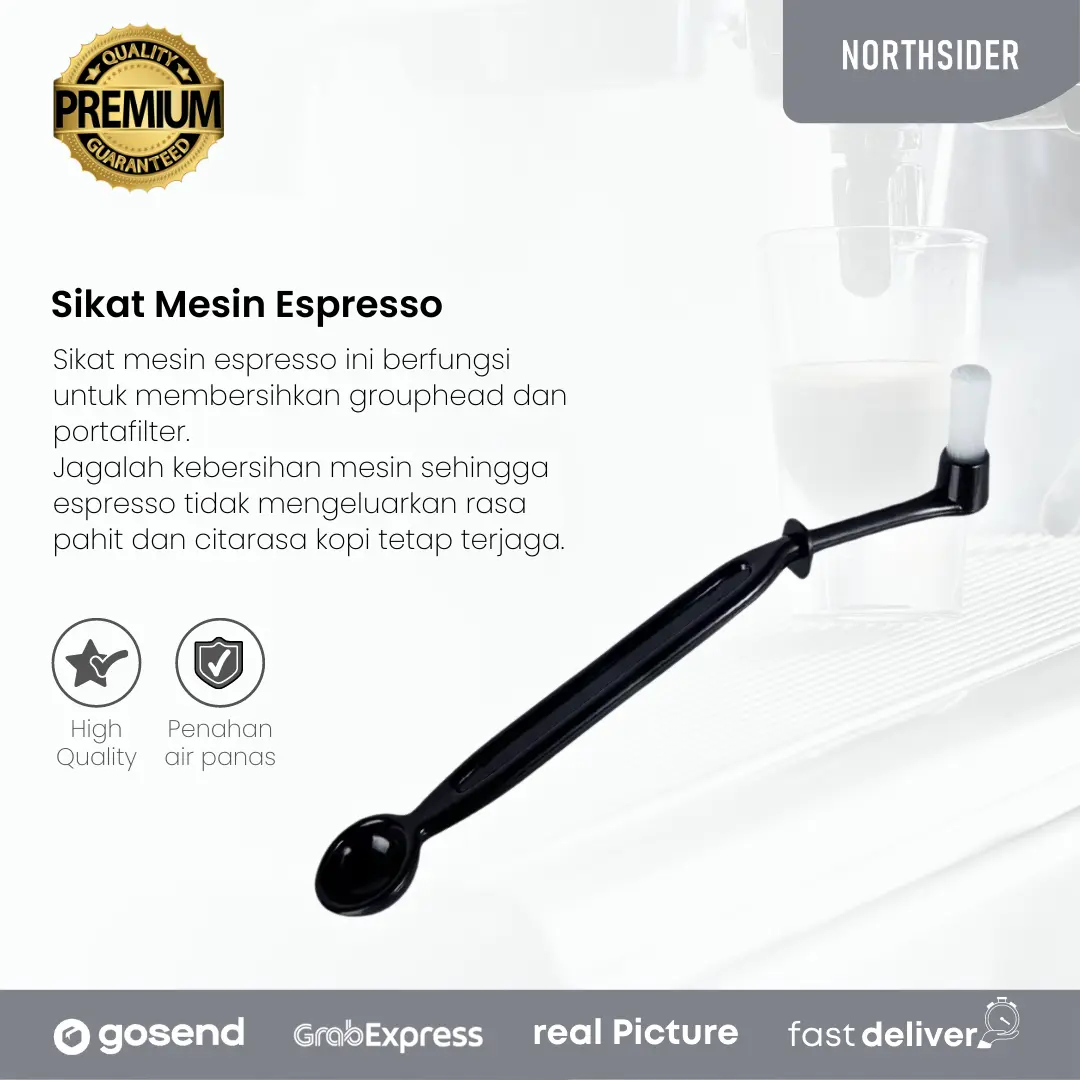 Sikat mesin kopi espresso machine cleaner brush