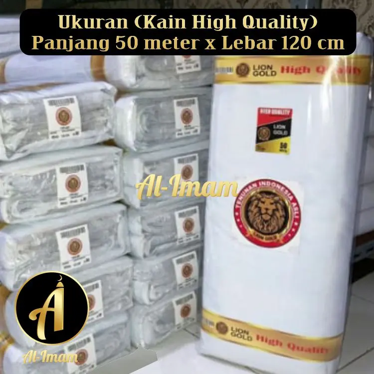 Kain Kafan Super Lebar 120 cm x Panjang 50 meter (50%) Katun