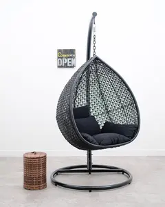 Ayunan Rotan Gantung Sintetis / Hanging Chair Rotan Pear