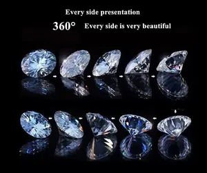 Berlian Tabur Moissanite Round Harga Untuk Per Paket & Butir Colour