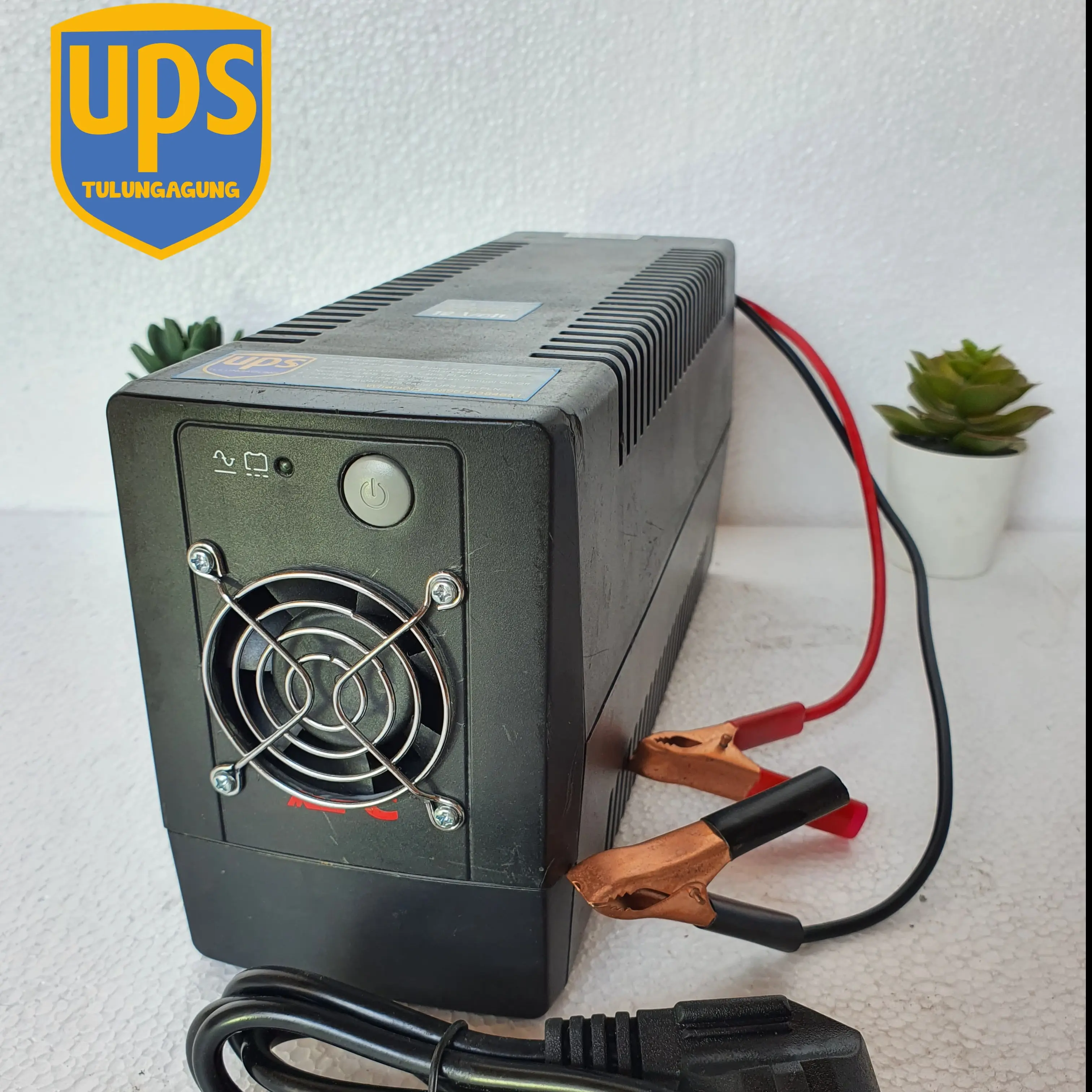 UPS 650VA 325W Modifikasi – Timer Otomatis & Fan Sensor Suhu | Support Aki Besar 300Ah