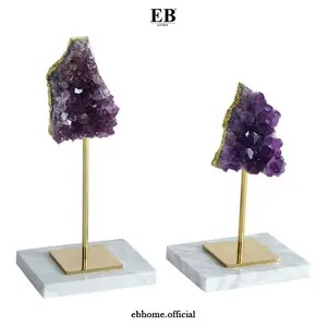 Pajangan Meja Kristal Estetik / Amethyst Quartz Set EB Home 190/14-15