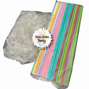 GROSIR - Stick Balon Latex 1 Pack Isi 100pcs Stick & Cup