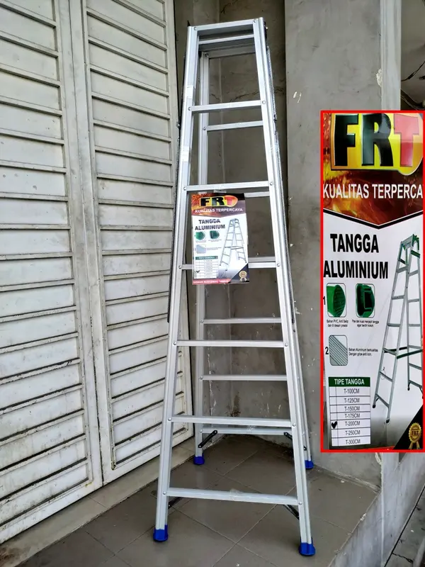 TANGGA LIPAT FRT 200CM ALUMINIUM Tangga murah bagus berkualitas 2M 0