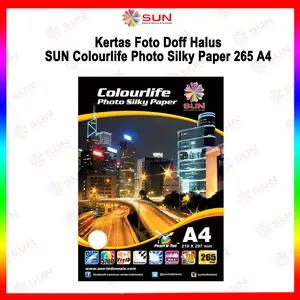 Kertas Foto Silky Doff A4 - Colourlife Photo Silky A4 180, 200, 220, 240 dan 265 gsm