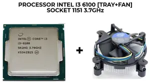 Processor i3 6100 3.7 GHz + fan socket 1151