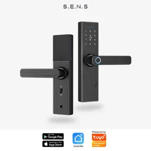 SENS Smart WIFI Door Lock-Fingerprint/Key/PIN/RFID Splashproof Alarm