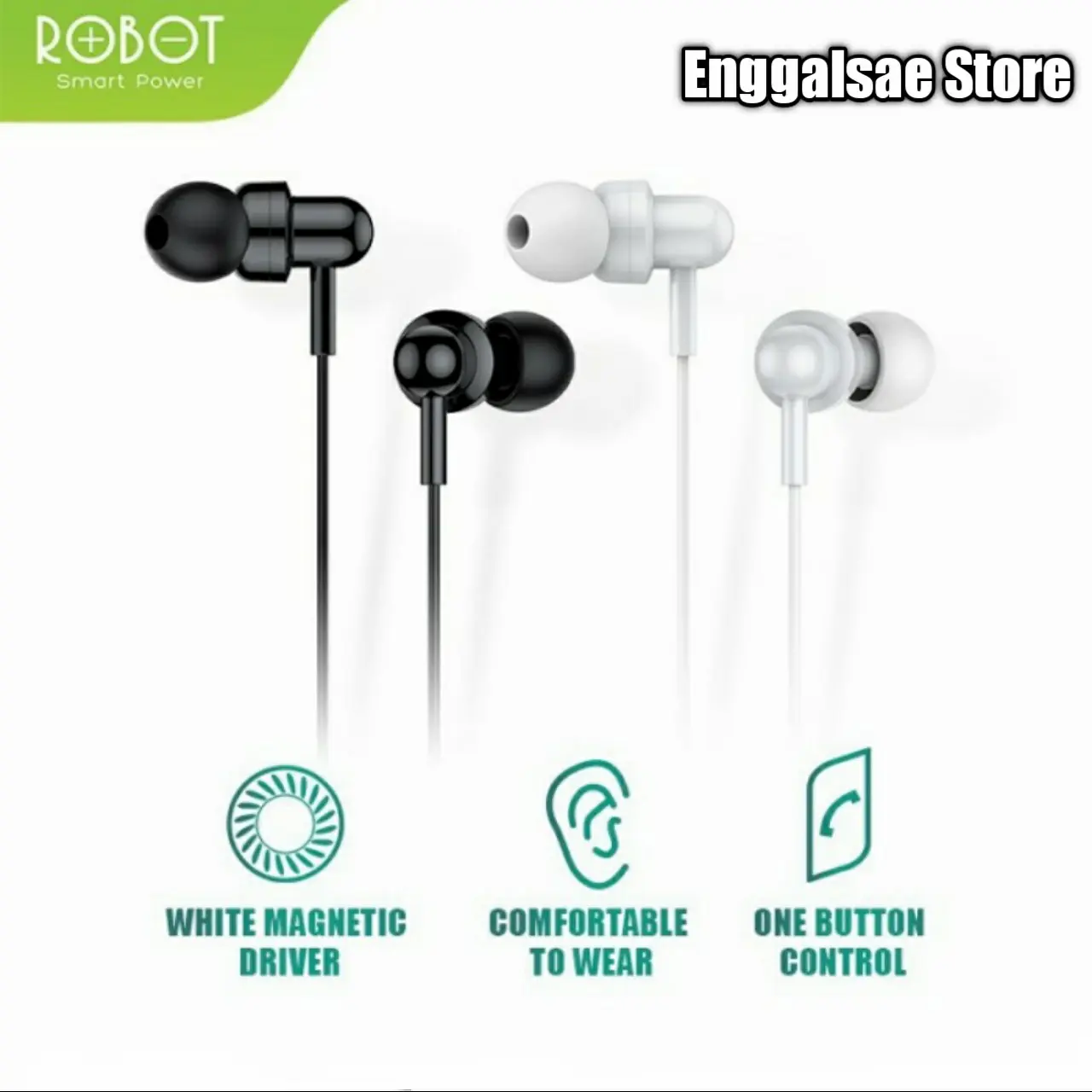 Headset Robot RE20 Earphone Deep Bass Not Handfree RE10 RE101S RE701