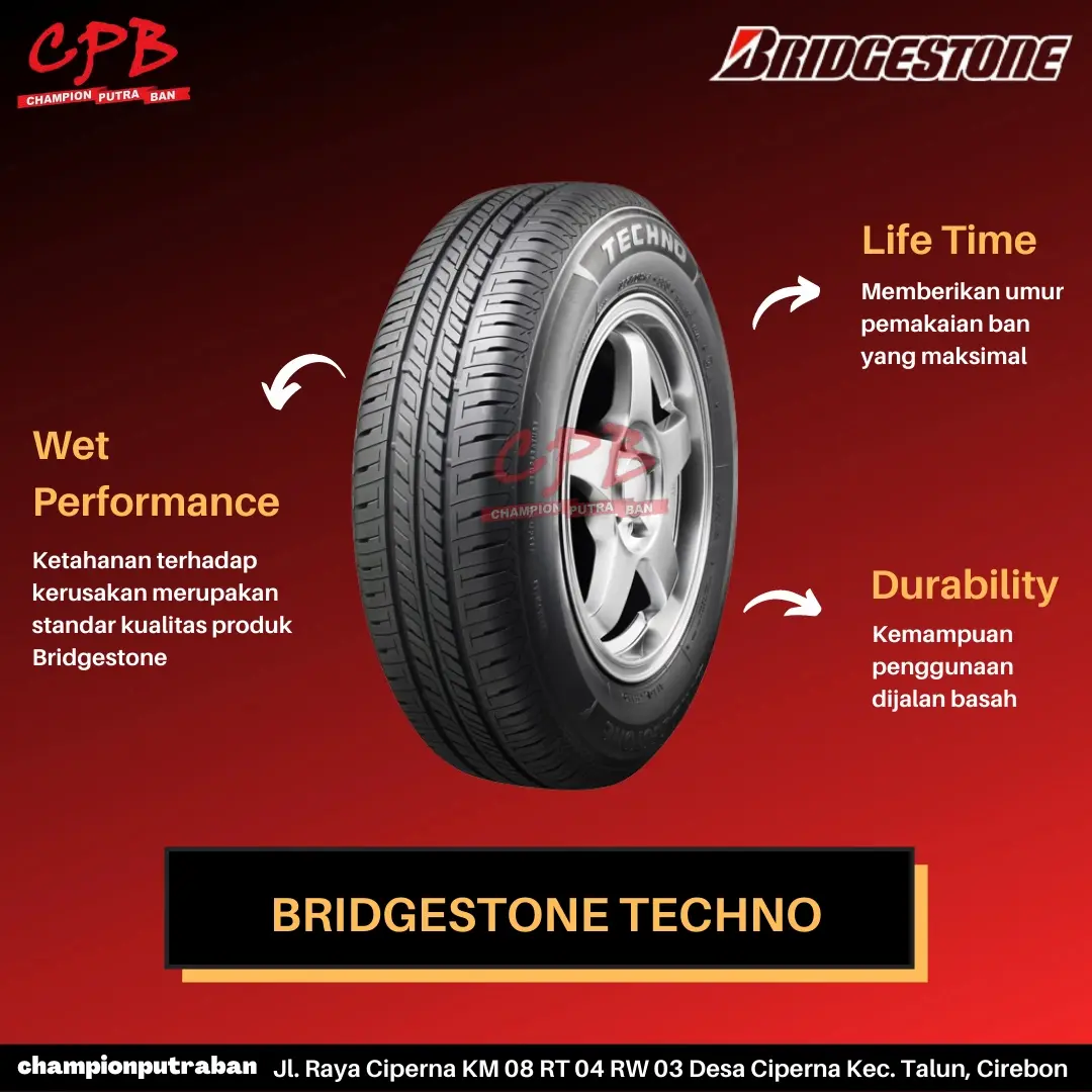 BAN MOBIL 175 65 R14 BRIDGESTONE TECHNO