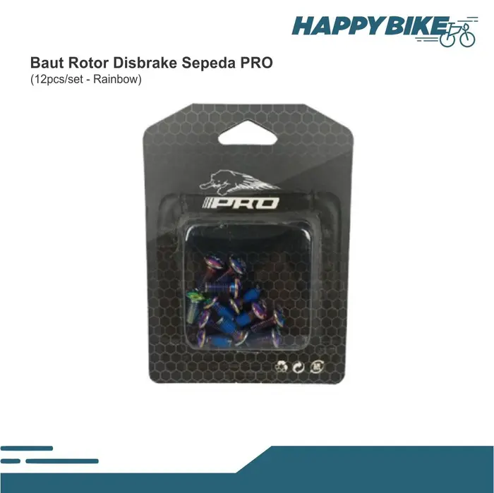 Gambar Baut Rotor Discbrake PRO Isi 12Pcs - Rainbow dari Happy Bike Kota Administrasi Jakarta Selatan 3 Tokopedia