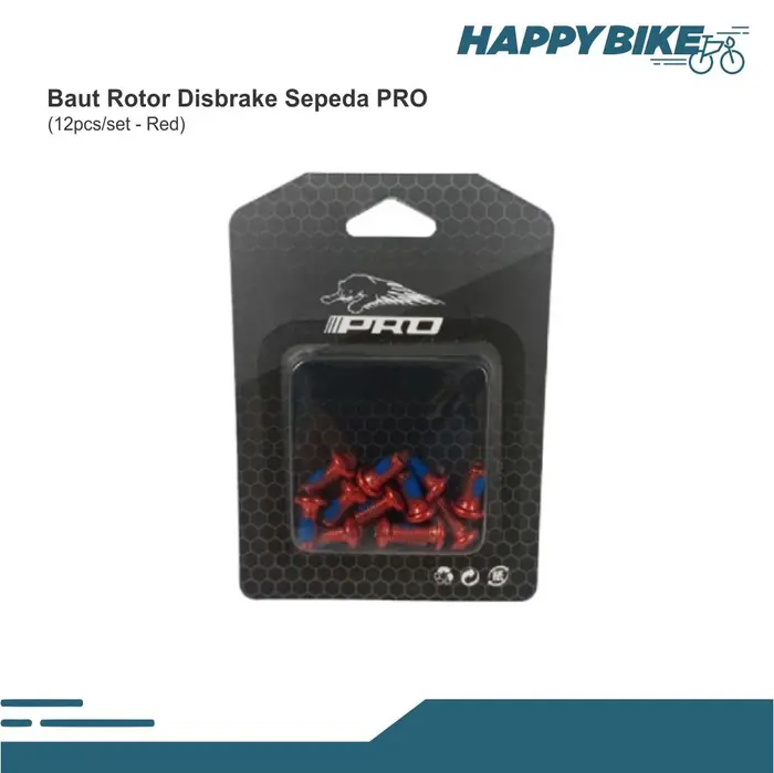 Gambar Baut Rotor Discbrake PRO Isi 12Pcs - Rainbow dari Happy Bike Kota Administrasi Jakarta Selatan 4 Tokopedia