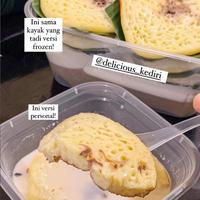 Gambar Serabi Petulo Kuah Kinca Isi 5 Frozen dari bunga telang Kab. Grobogan 5 Tokopedia