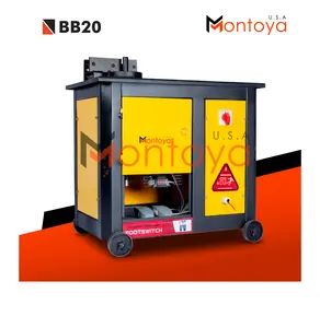 MONTOYA Bar Bender Electric Alat pembengkok Besi Ulir BB 20 mm