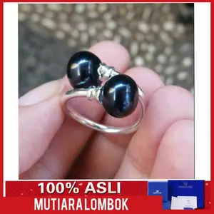 Cincin Perak Wanita 925 Mutiara Lombok Jewellery Cincin Perempuan