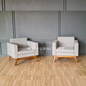 kursi sofa single kayu jati
