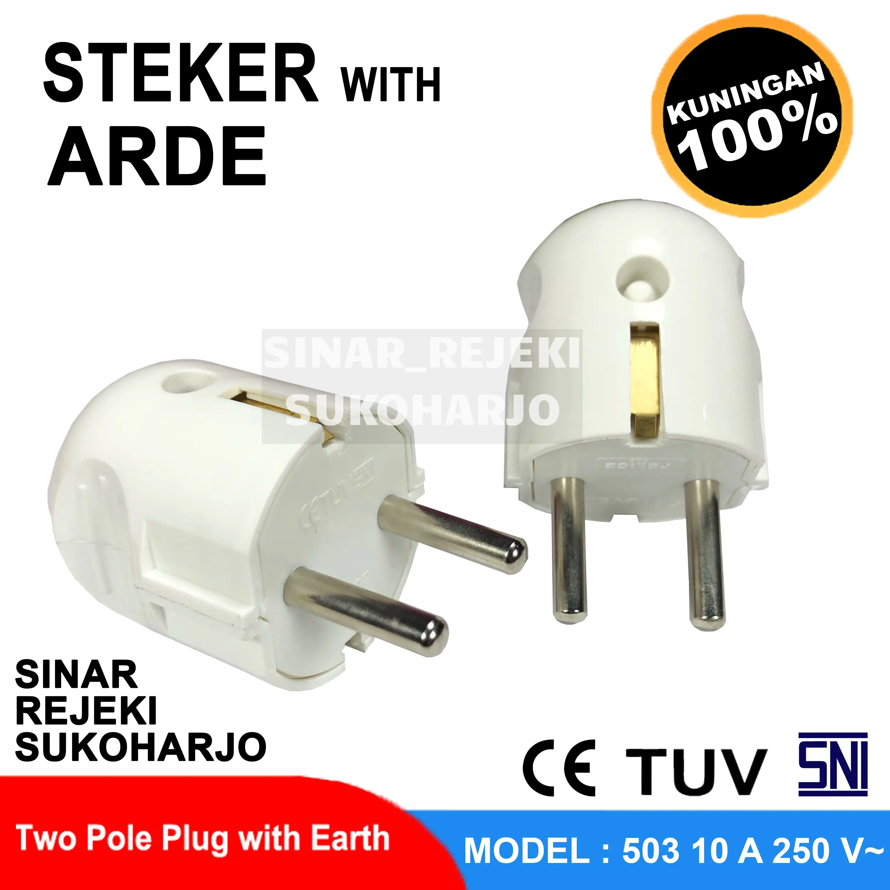 STEKER ARDE COLOKAN LISTRIK BULAT / KOTAK HIGH QUALITY COLOKAN BULAT / KOTAK