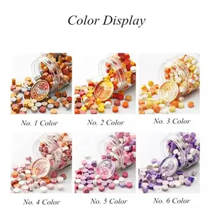 155 Beads per jar / Wax Seal beads Mix Octagon Seal wax Candle DIY / S