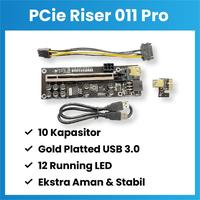 Gambar PCIe Riser Card 011s PRO - For Mining VGA / GPU - 10 Kapasitor dari INDORACK IT Networck Cabinet Kota Administrasi Jakarta Utara 3 Tokopedia