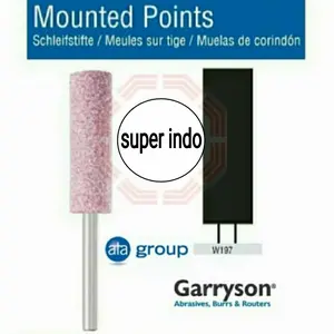 Mounted points / Batu gagang W197 merk Garryson (England) warna pink