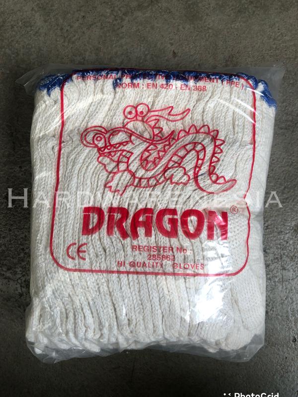 Sarung Tangan Kain katun 5 benang Biru Dragon 1