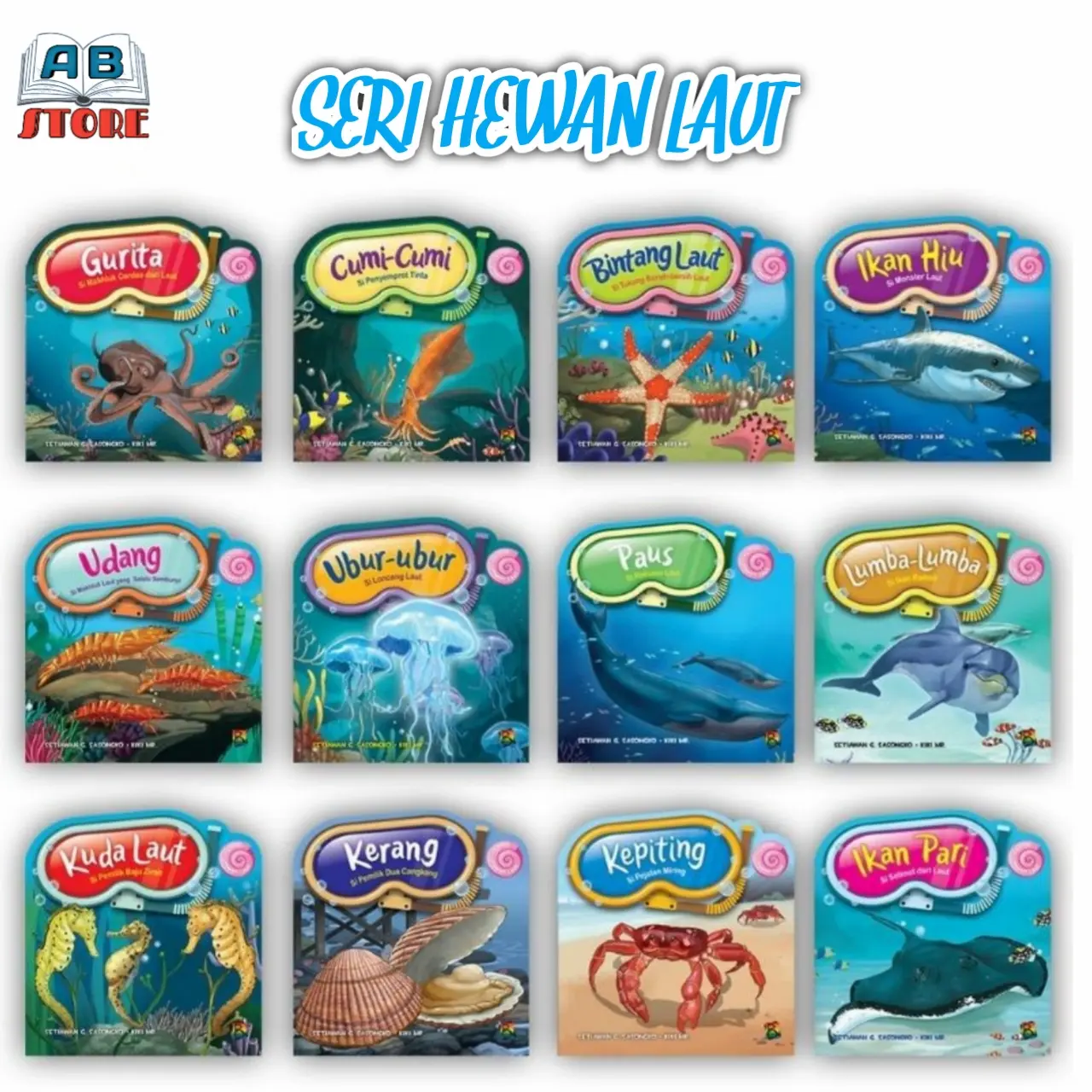 Buku Cerita Anak Bergambar - Seri Hewan Laut