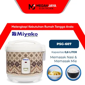 [COD] [ READY ]MIYAKO RICE COOKER PSG 607 / PSG-607 (0,6 L) GARANSI RESMI