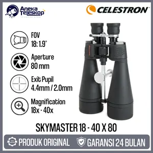Celestron Skymaster 18 - 40x 80 Teropong Binocular Teleskop