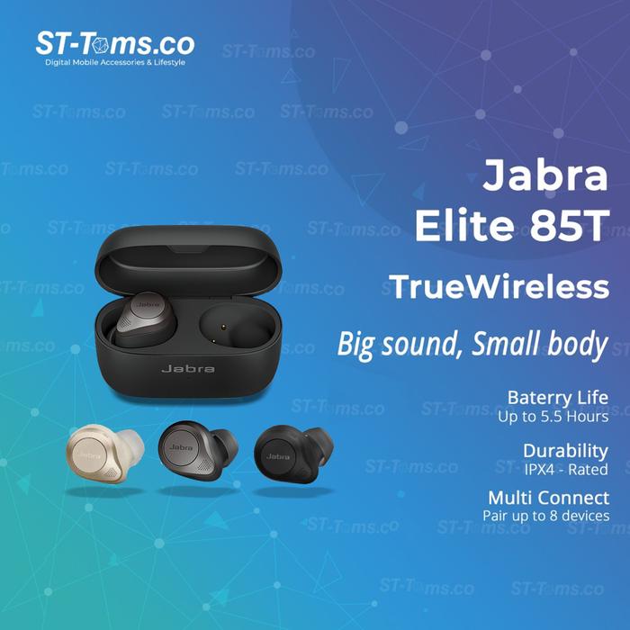 Gambar Jabra Elite 85t True Wireless Bluetooth Earbuds dari ST-Toms.co Kota Administrasi Jakarta Utara Tokopedia