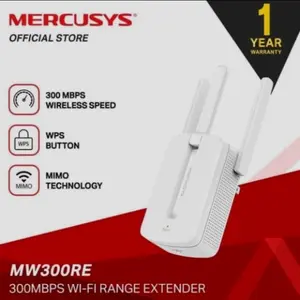 MERCUSYS MW300RE 300Mbps WiFi Range Extender WiFi Repeater