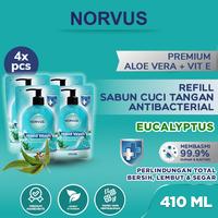 Gambar Sabun Cuci Tangan Essential Eucalyptus Refill 4x 410ml - NORVUS dari Norvus Indonesia Kota Administrasi Jakarta Barat 1 Tokopedia
