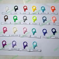 Gambar Hook Plastik pj 2.5cm diameter lubang 2mm - Putih dari Toko Estiga Kota Tangerang 1 Tokopedia