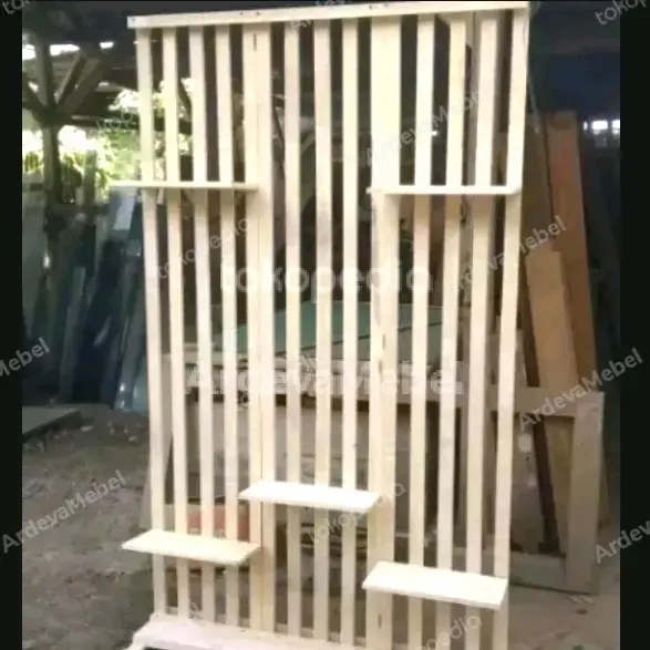 rak penyekat ruangan 120x18x200 polosan