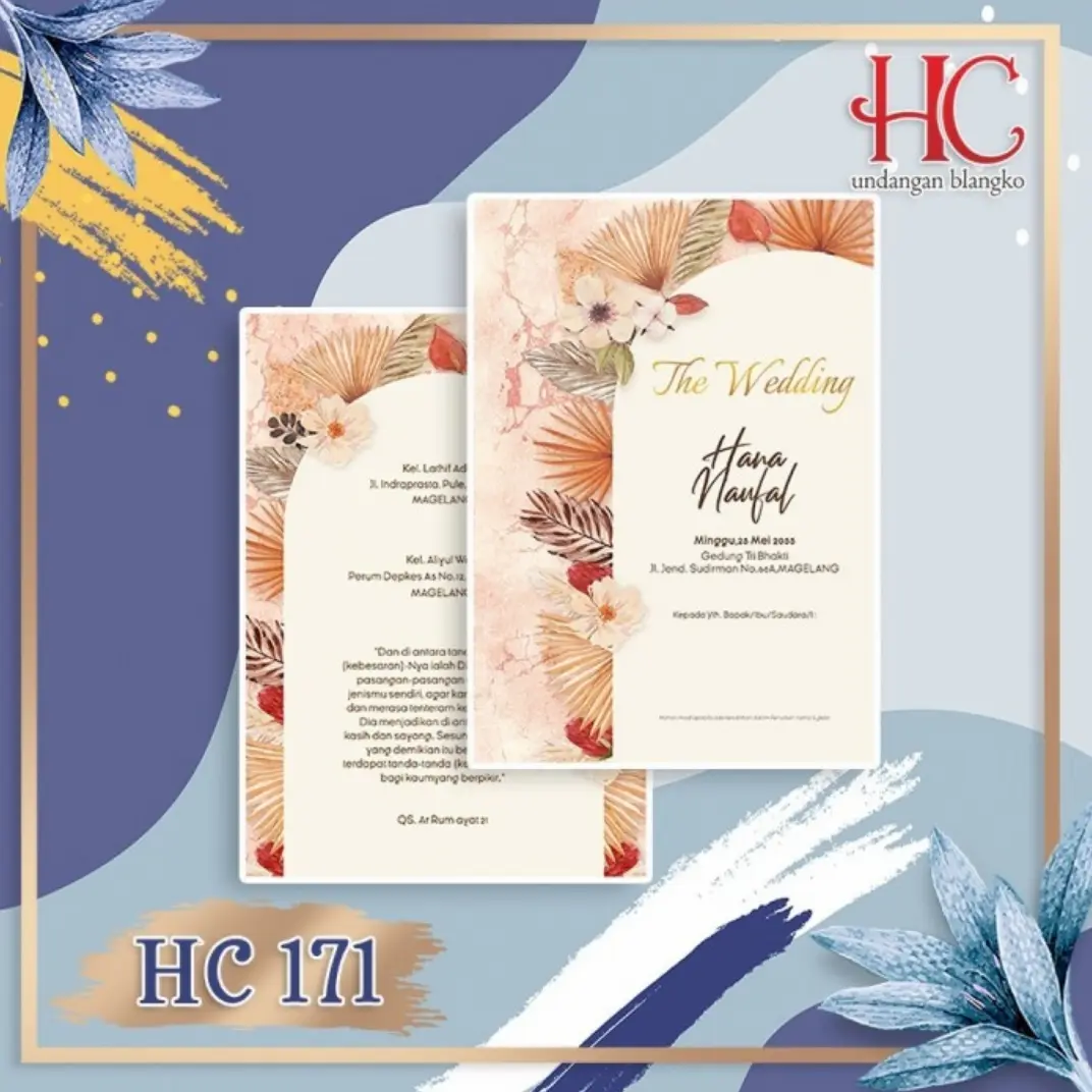 Blangko Undangan | HC 171 172 173 174 175 176 177 178 179 180 | Blangko Undangan Nikah | Undangan Nikah | Kartu Undangan Pernikahan | Blangko Undangan Kosongan | Free File Setting | Undangan Nikah Murah | Invitation Card