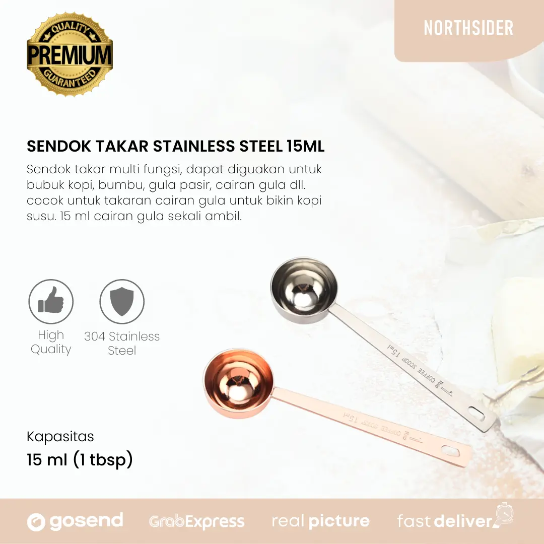 Sendok takar kopi - teh - bumbu stainless steel exclusive
