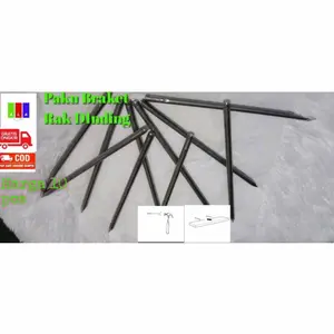 Paku braket rak dinding melayang 1 set isi 10 pcs
