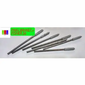 Paku braket rak dinding ambalan 10cm + fisher s6 1 set dapat 10 pcs