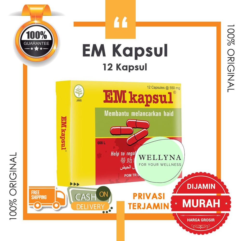 EM Kapsul Borobudur- Jamu untuk Meredakan Nyeri & Memperlancar Haid