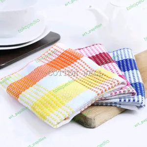 Serbet Lap Kain / Lap Piring / Lap Gantung / Lap Meja Kotak WarnaWarni