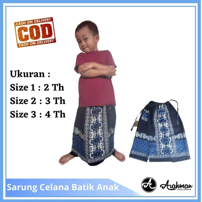 Gambar Sarung Celana Batik Anak Balita (2 - 4 Tahun) dari Arahman Store_NEW Kota Pekalongan 5 Tokopedia