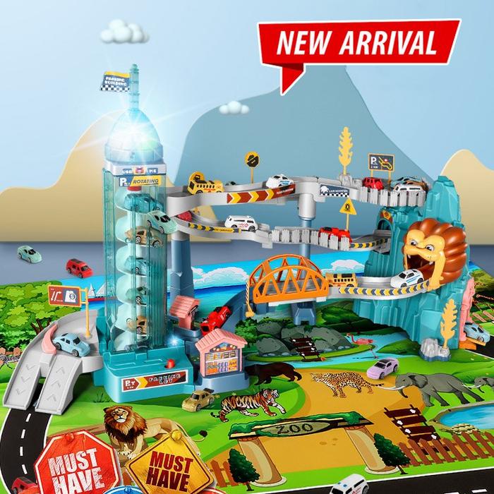Gambar Mainan anak track car lion mountain adventure city truck dari Afrynashop Kota Administrasi Jakarta Timur Tokopedia