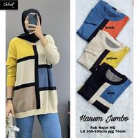Gambar NEW HANUM JUMBO BLOUSE RAJUT ATASAN WANITA LD 140-150CM dari Batik MasTri Solo Kab. Sukoharjo 3 Tokopedia