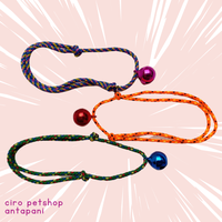Gambar Kalung Kucing Murah - TALI PRUSIK Lonceng 14mm (1pcs) - Warna Random dari ciro petshop Kota Bandung 3 Tokopedia