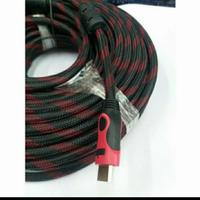 Gambar KABEL HDMI 10M SERAT JARING HDMI TO HDMI 10M 1080P V1.4 3D HQ dari Nompoy88Store Kota Administrasi Jakarta Pusat 2 Tokopedia
