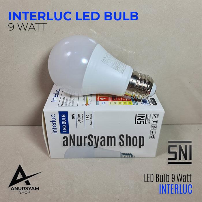 Gambar Lampu LED Bulb 9 Watt INTERLUC / LED Bulb 9 Watt dari aNursyam Kota Cilegon Tokopedia