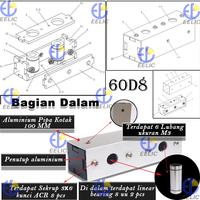 Gambar EELIC SCS-AL60D8 Linear bearing block dengan 2 bearing ukuran 8uu jara dari EELIC Kota Surabaya 2 Tokopedia