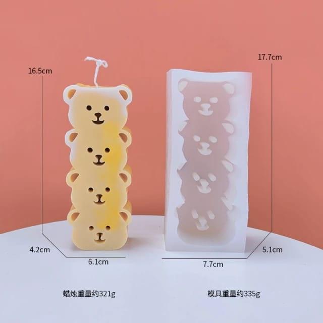 Gambar Cetakan Silikon Bear Frog Cute 5 Tier Head Shape Candle Mold dari Crazie Bakers Baking Tools Kota Administrasi Jakarta Utara 4 Tokopedia