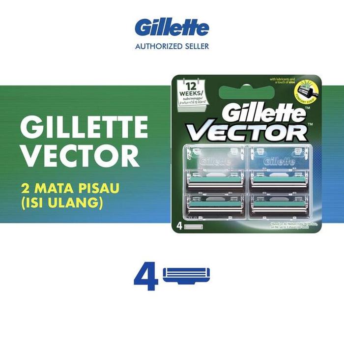 Gambar GILLETTE VECTOR ALAT CUKUR REFILL PISAU CUKUR GILLETE GILETTE GILETE dari BEBESHOPPONLINE Kota Administrasi Jakarta Barat Tokopedia